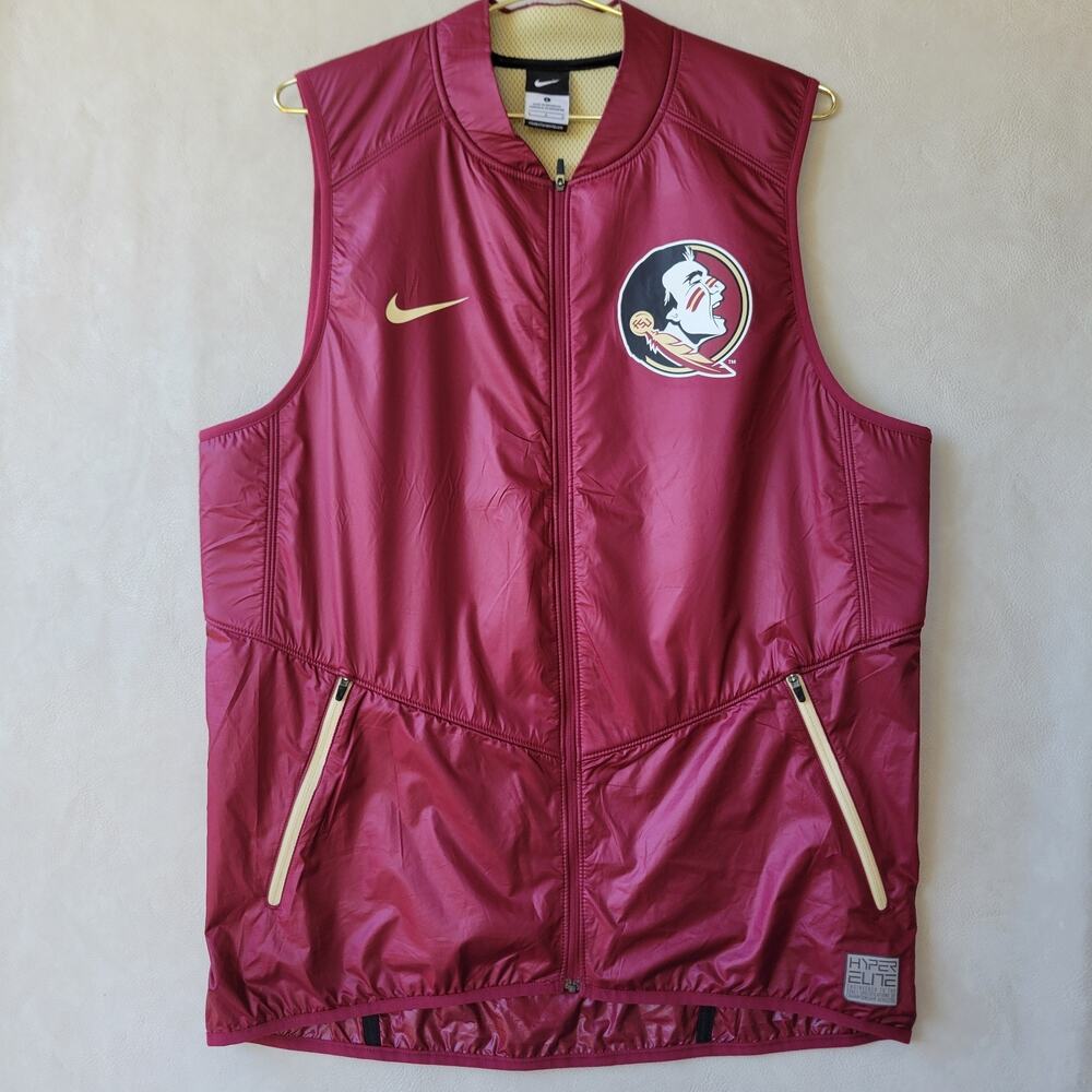 Nike Hyper Elite Vest FSU Florida State Seminoles Mens Large Dri Fit Team Issue